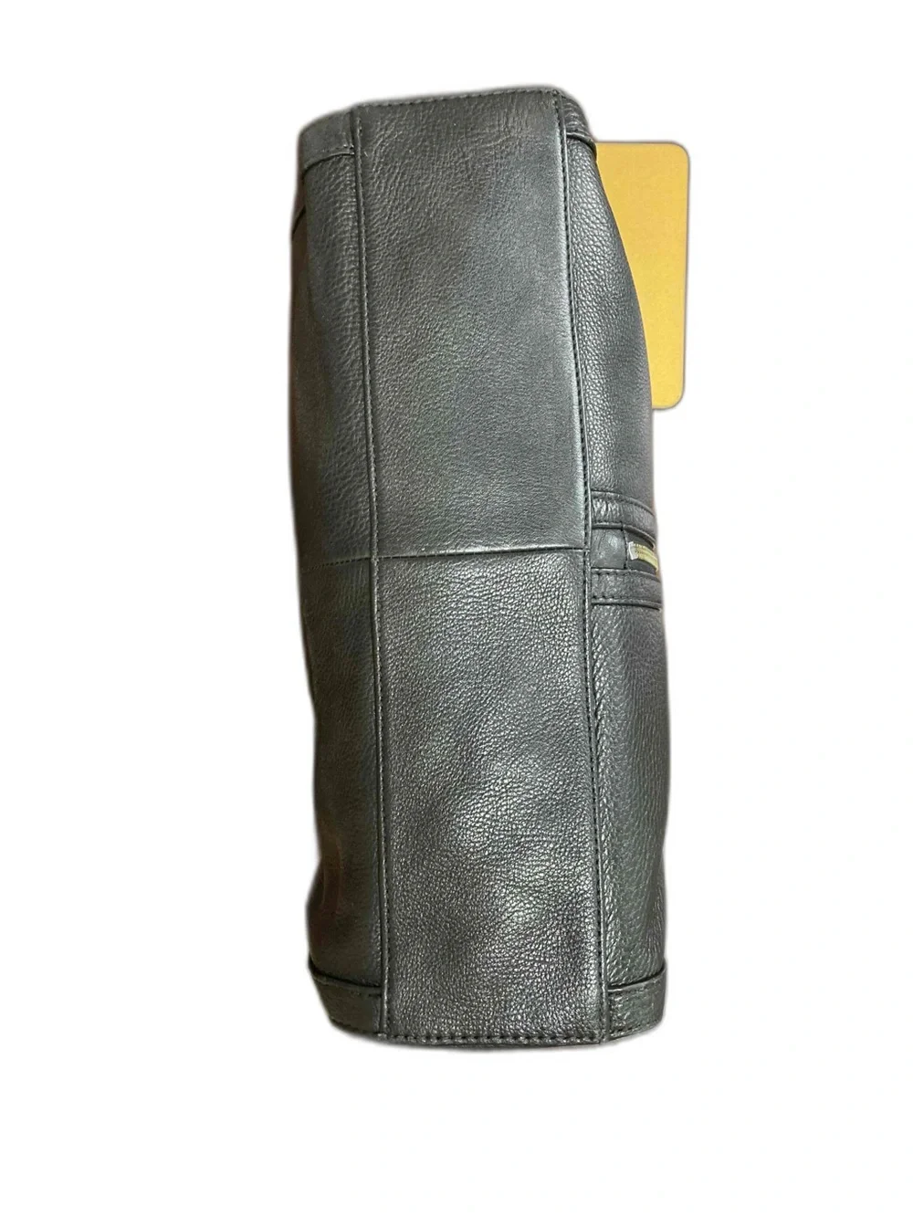 Kenneth Cole Reaction Textured Leather Front Center Zip Shoulder Bag